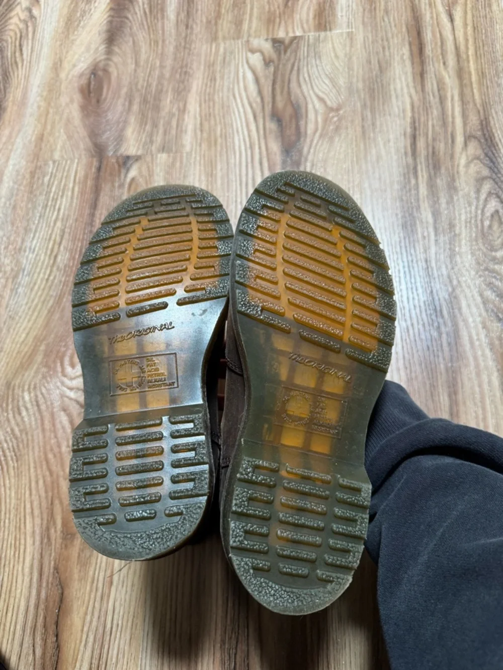 Dr. Martens Yellow Stitch Crazy Horse Leather Chelsea Boots - Picture 7 of 7